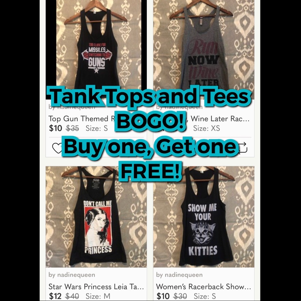 🎉 BOGO on Tanks and Tees! 🎉